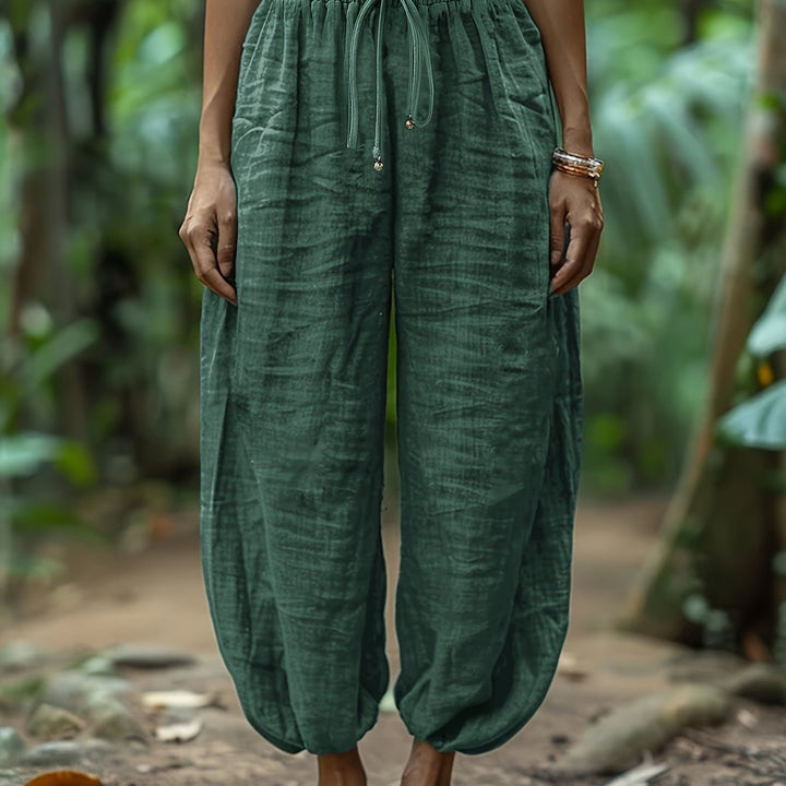 Maya | Relaxed Drawstring Harem Trousers