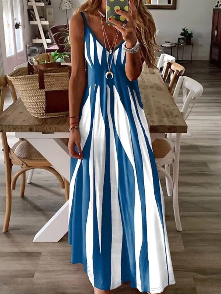 Jessa | Stylish Thin Straps V-Neck Dress
