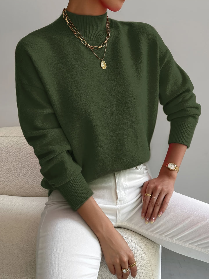Lucille | Cozy Mock Neck Sweater