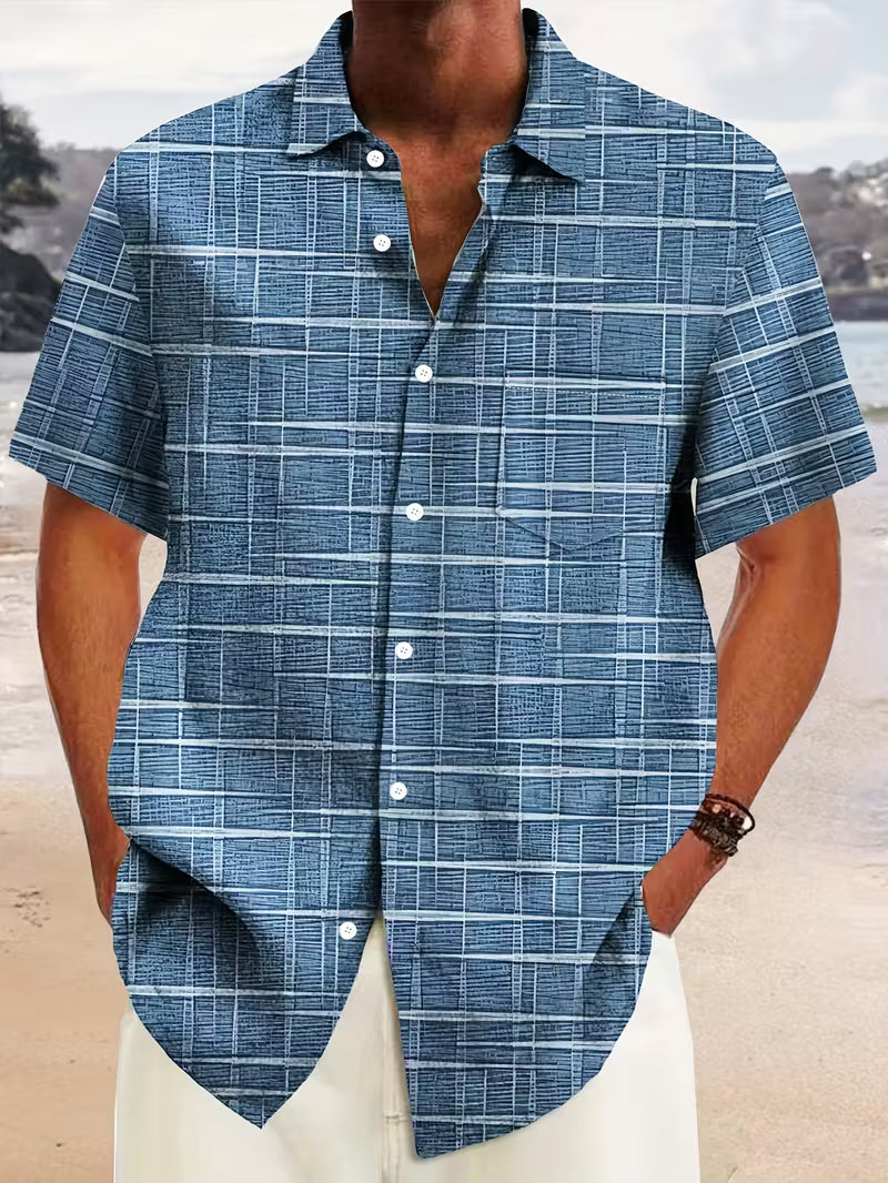 Tyler | Classic Button Short Sleeve Summer Shirt