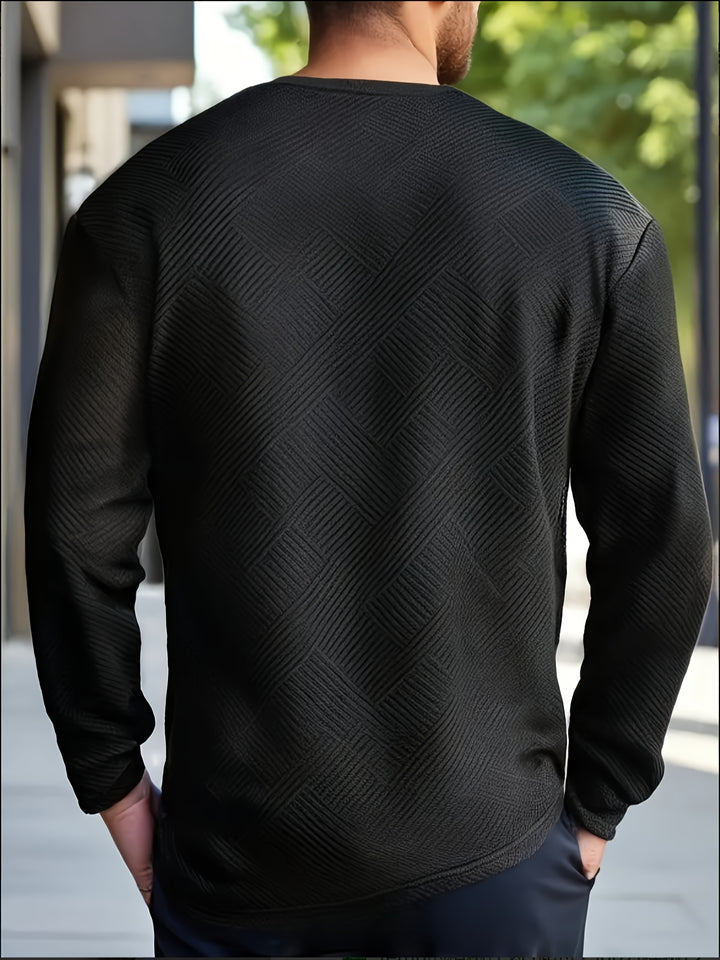 Clifford | Textured Crew Neck Sweatshirt