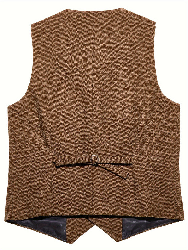 Baxter | Herringbone Tailored Vest