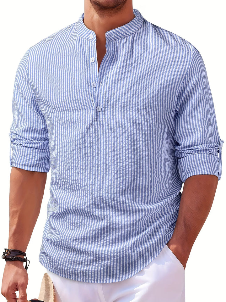 Evan | Classic Striped Everyday Button Shirt