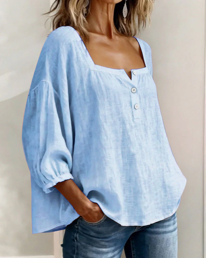 Annika | Stylish Relaxed Button Blouse