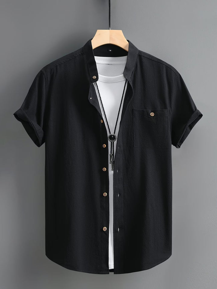 Stefan | Classic Button Short Sleeve Shirt