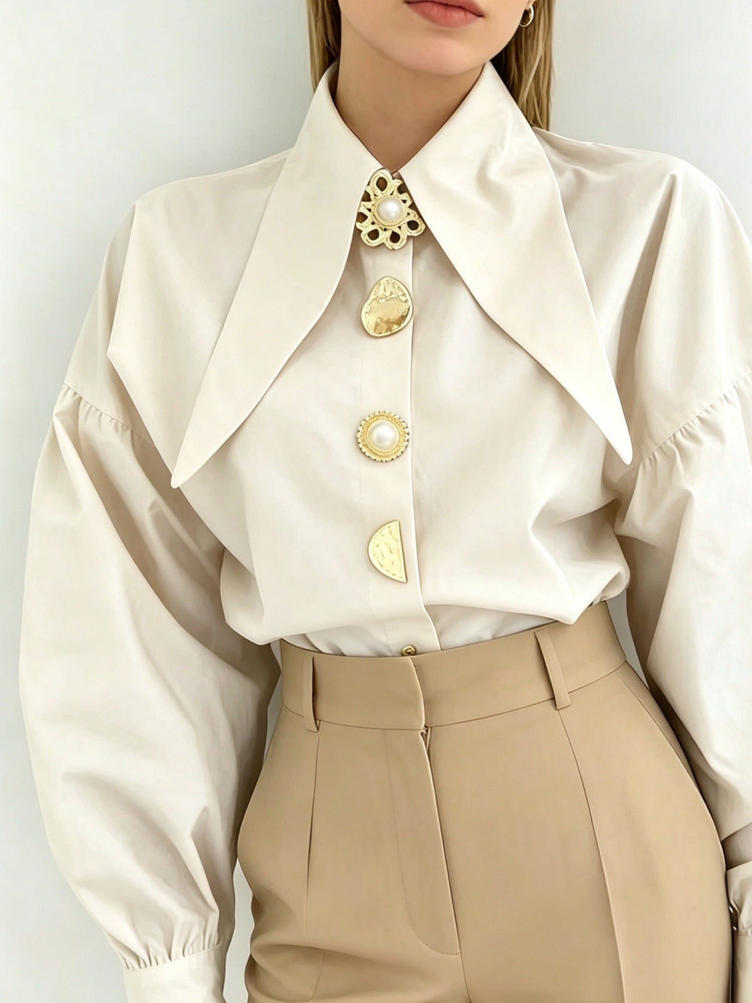 Lorna | Statement-Collar Blouse