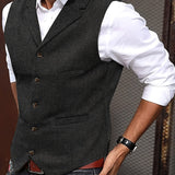 Baxter | Herringbone Tailored Vest