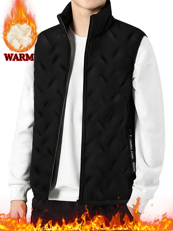 Brooks | Fleece-Lined Stand-Collar Vest