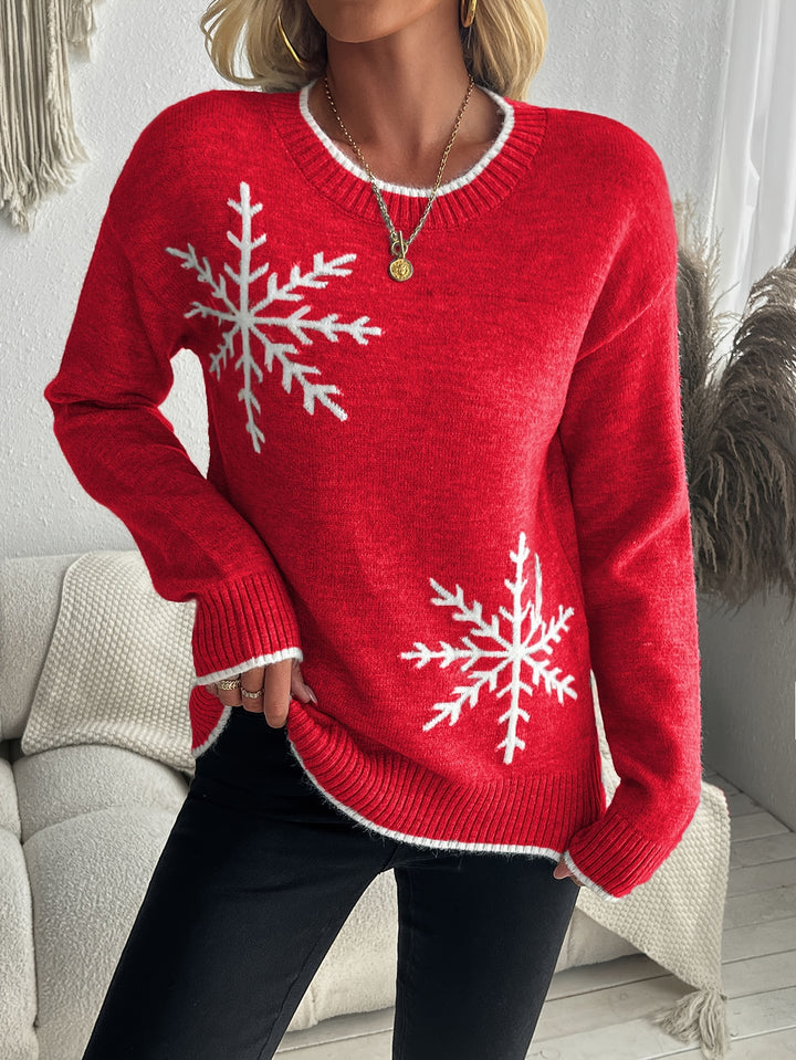 Holly | Snowflake Knit Sweater