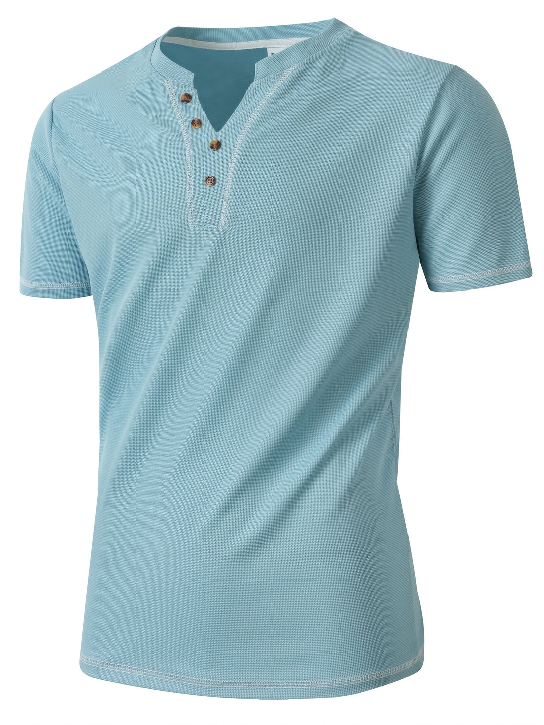 Sawyer | Textured Short Sleeve Henley