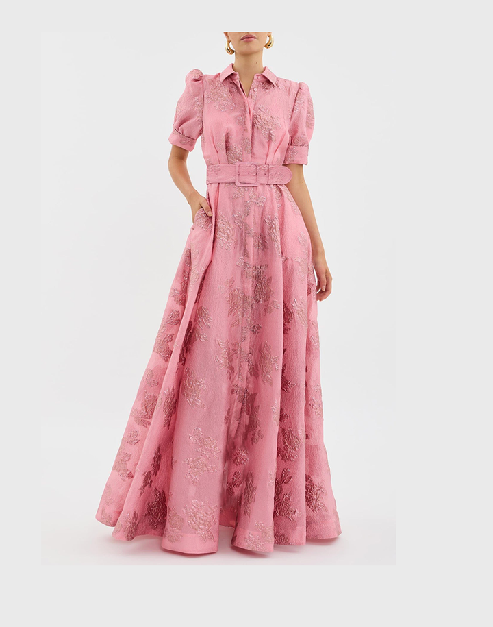 Liana | Elegant Short Puffed Sleeves Dress
