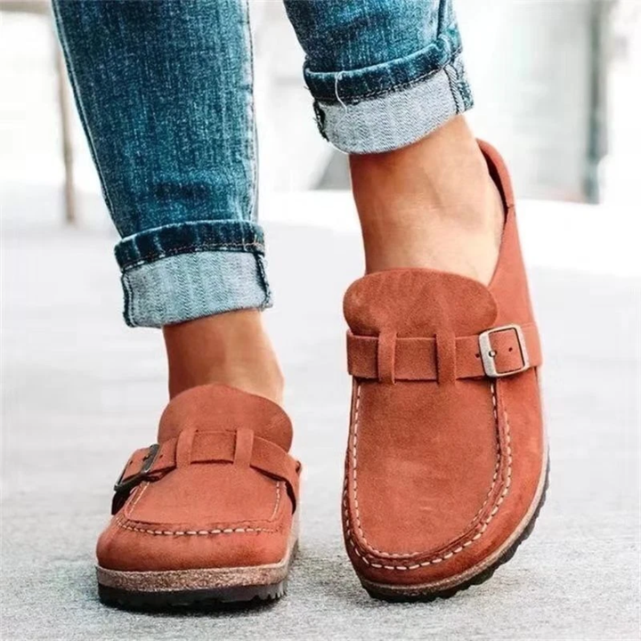 Lauren | Low Heel Buckle Loafers