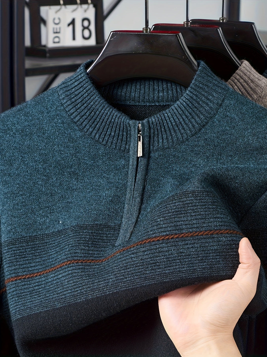 Gregory | Refined Half-Zip Sweater