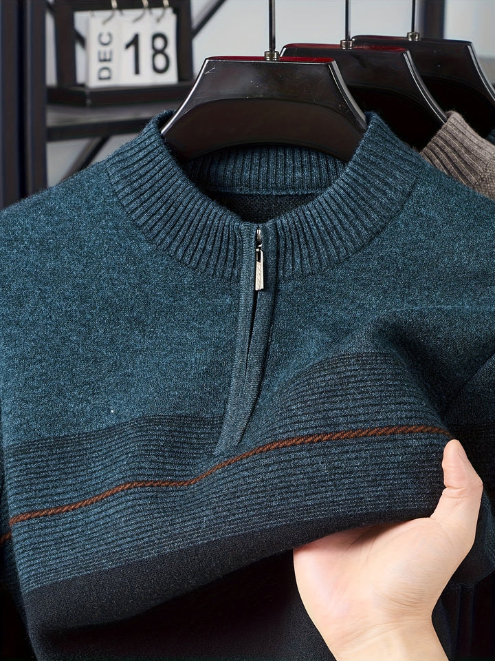 Gregory | Refined Half-Zip Sweater