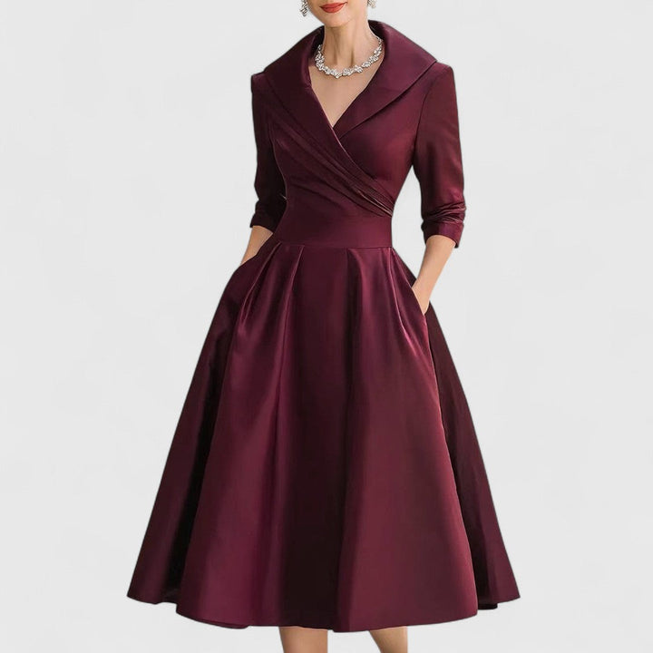 Ashley | Graceful Silhouette Midi Dress