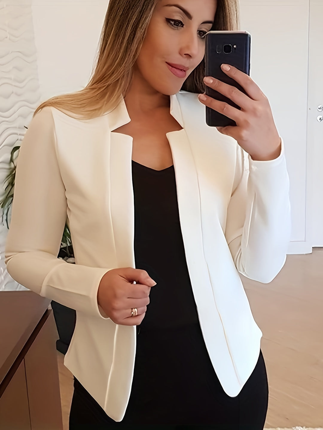 Marguerite | Open Front Tailored Blazer
