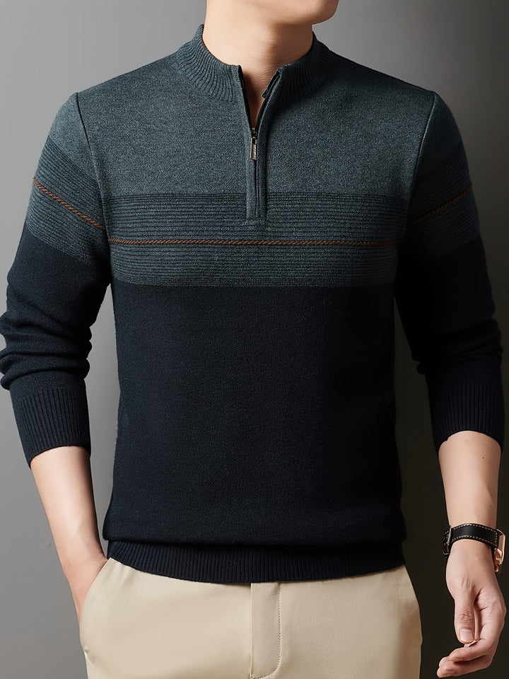 Gregory | Refined Half-Zip Sweater