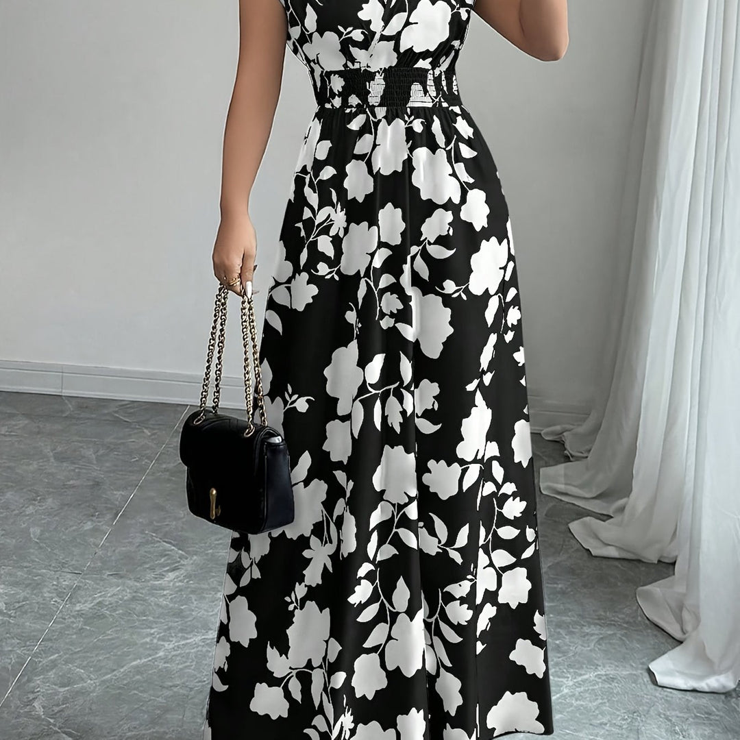 Isabelle | Floral V-Neck Maxi Dress
