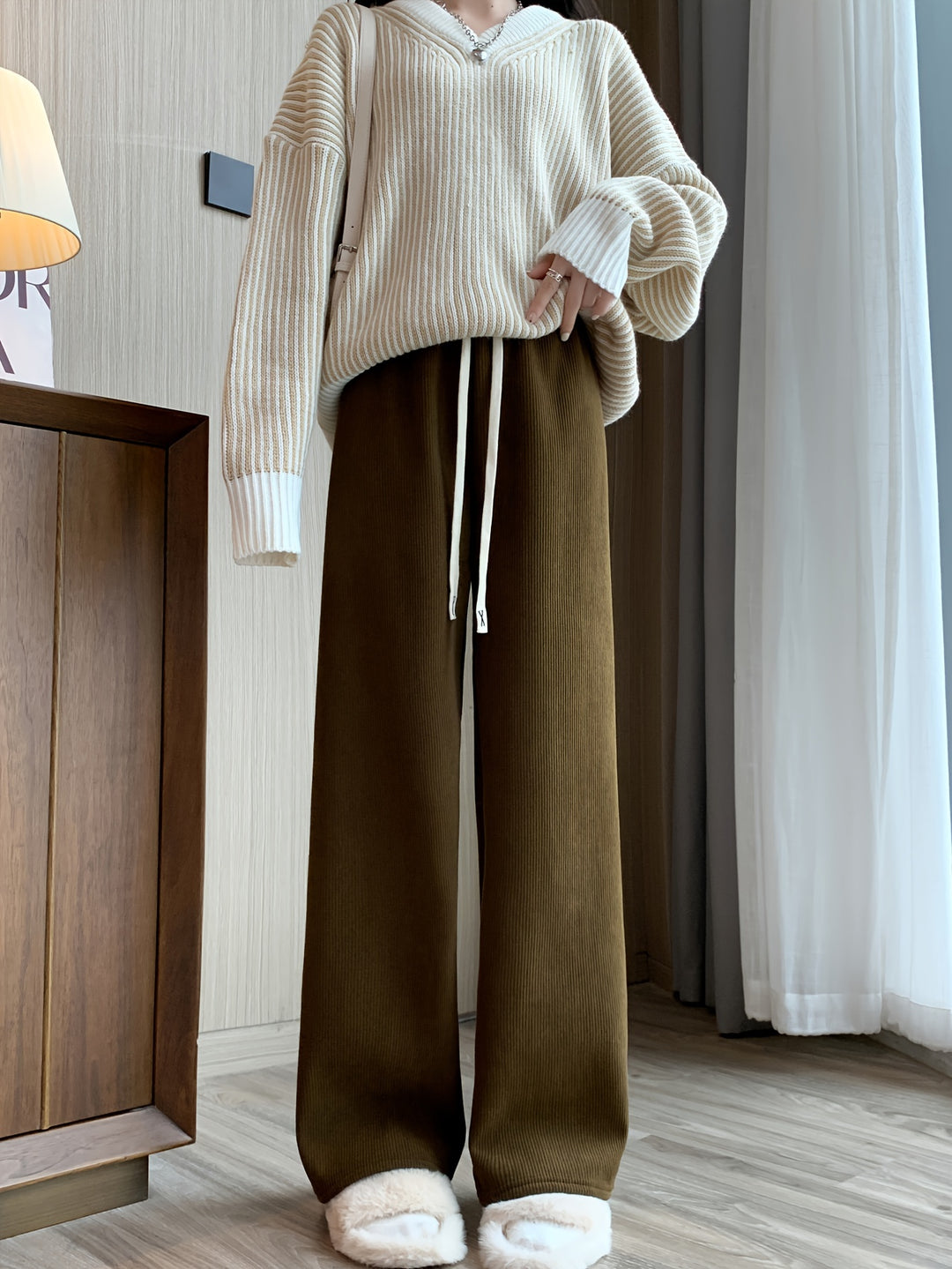 Lorraine | Cozy Wide-Leg Pants