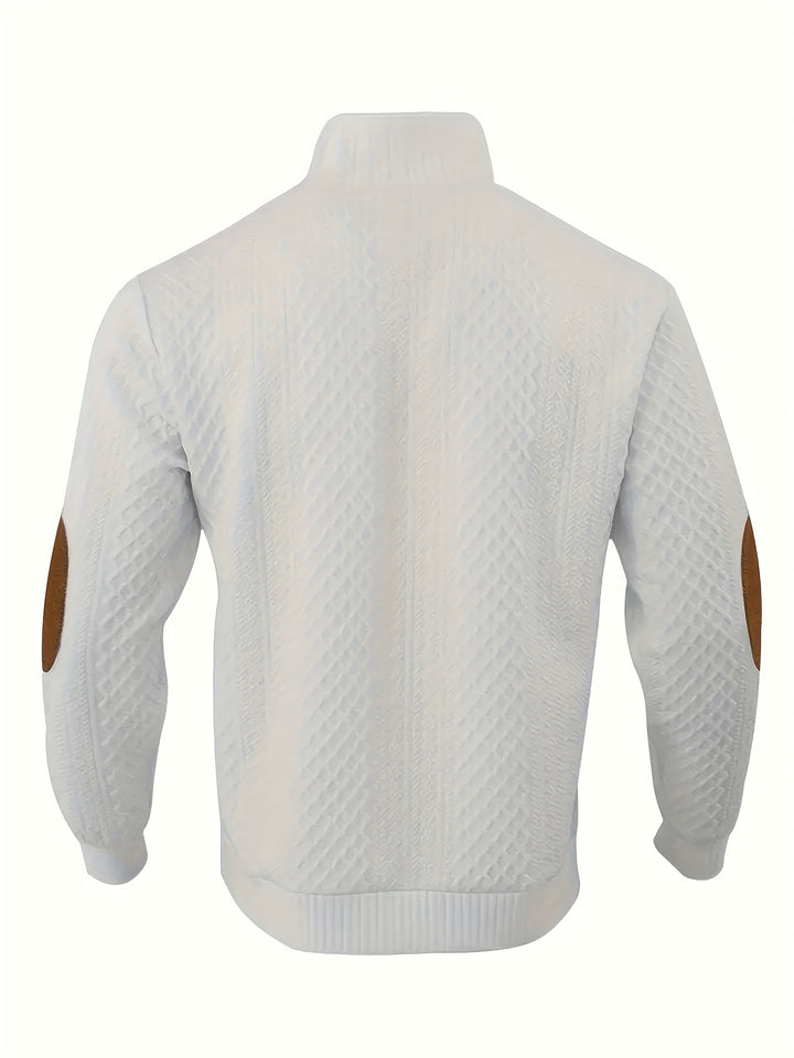 Sawyer | Textured Stand-Collar Sweater