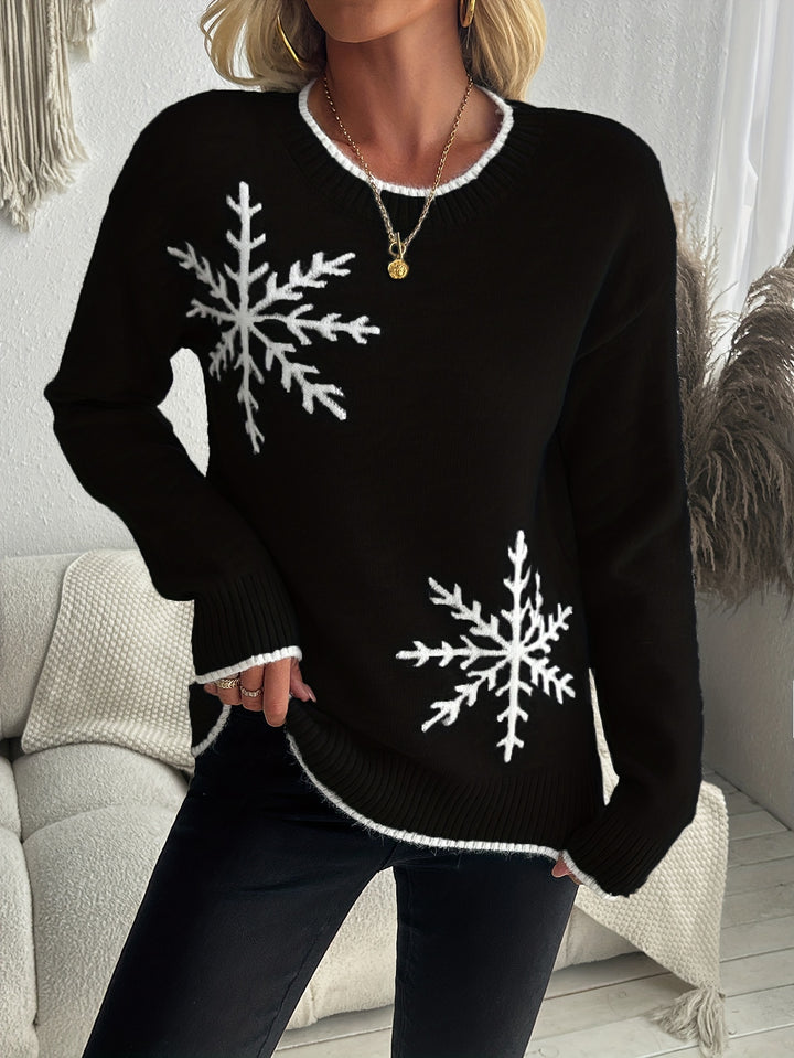 Holly | Snowflake Knit Sweater