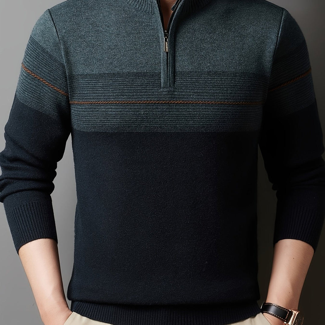 Gregory | Refined Half-Zip Sweater