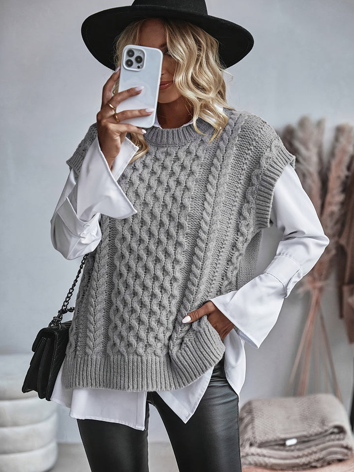 Rosetta | Cable-Knit Sweater Vest