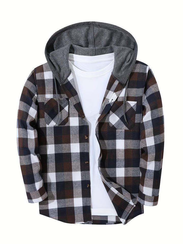Rory | Rugged Hooded Button-Up Shirt