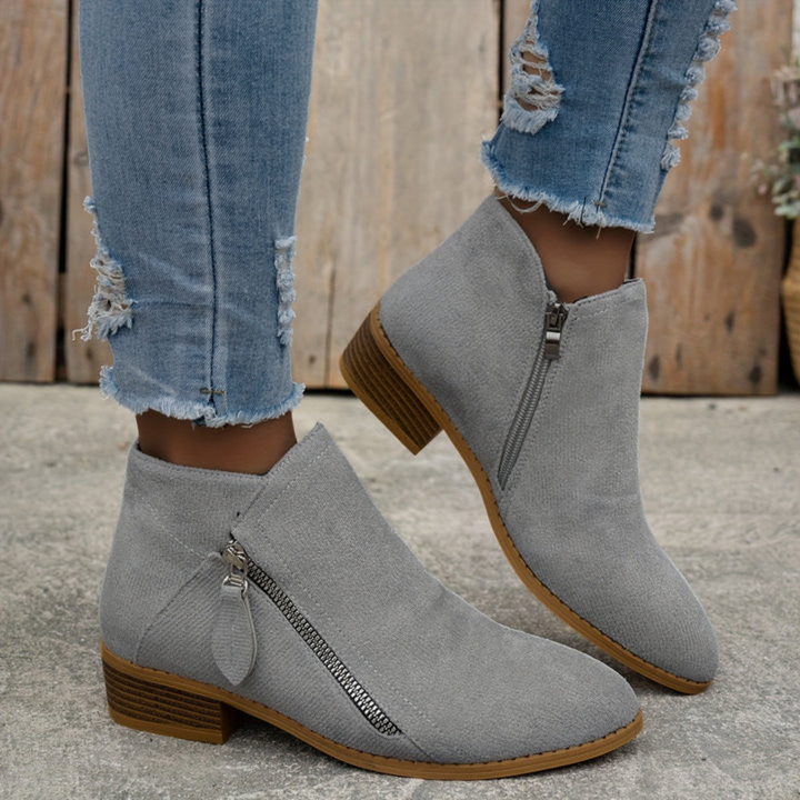 Joanna | Elegant Comfortable Zipper Shoes