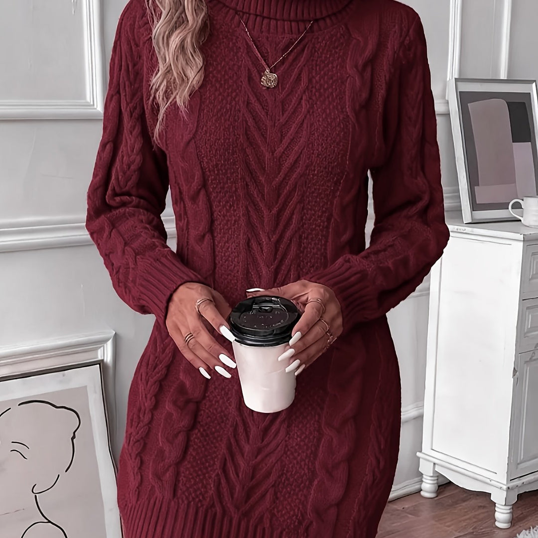 Della | Cable-Knit Sweater Dress