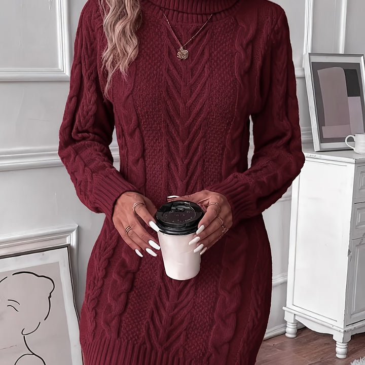 Della | Cable-Knit Sweater Dress