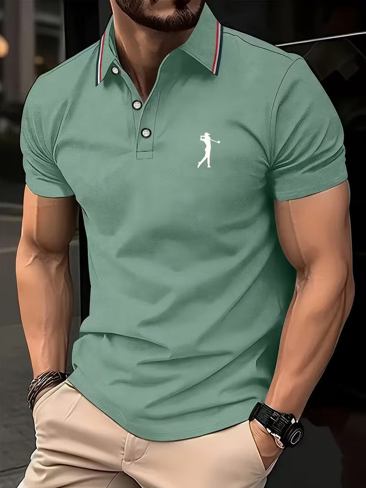 Crosby | Casual Short-Sleeve Golf Printed Shirt