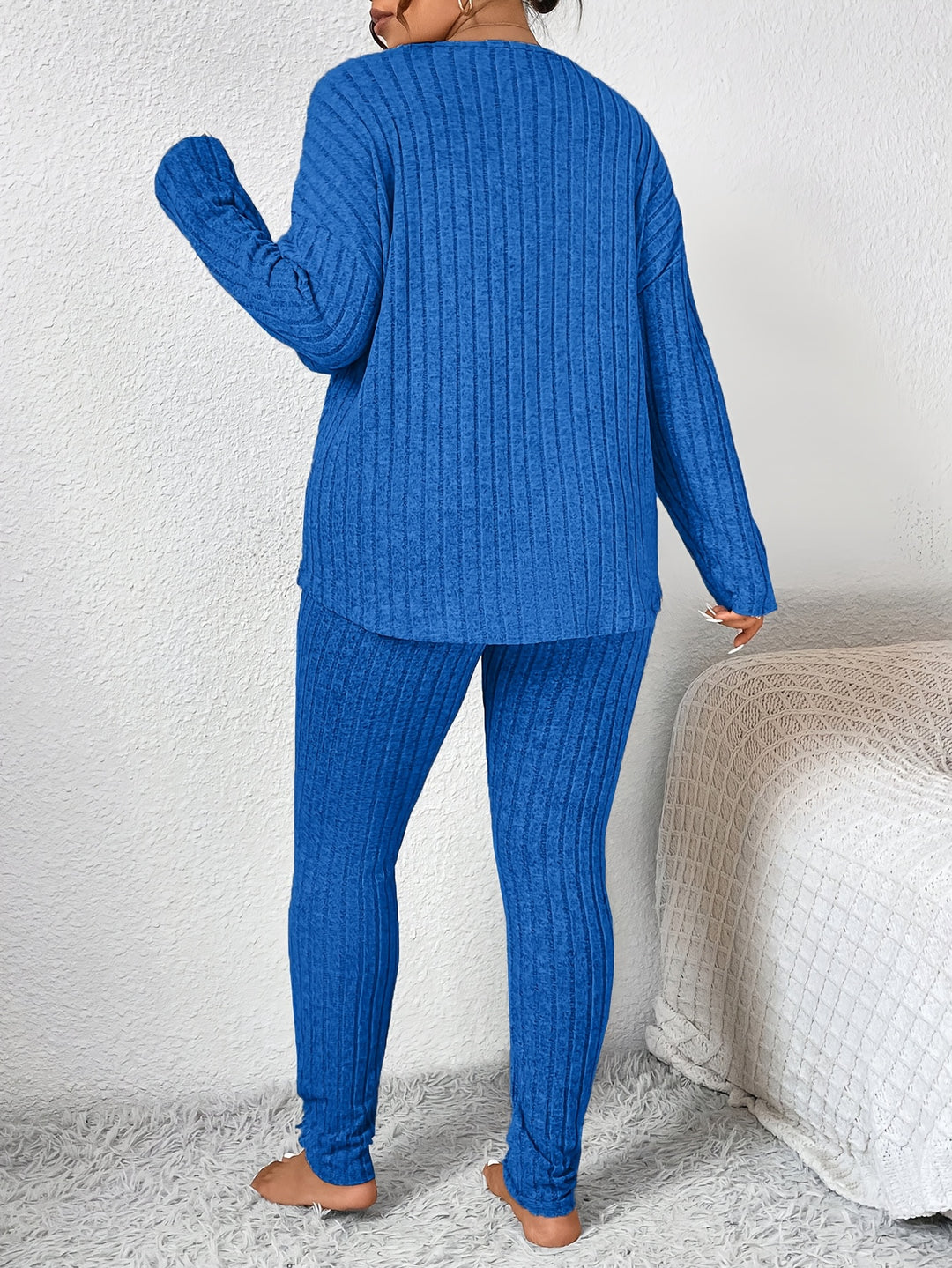Marlowe | Ribbed Lounge Two-Piece Set