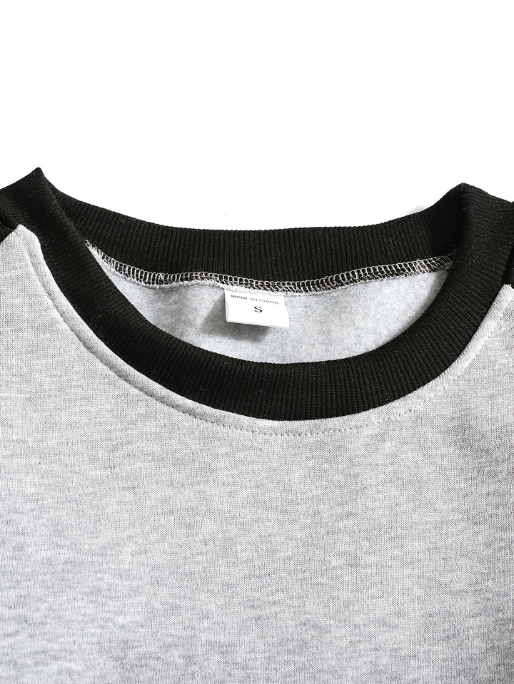 Merrick | Raglan-Sleeve Crew Neck Sweatshirt