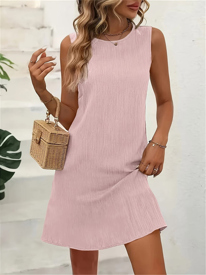 Carlyn | Casual Round Neck Sleeveless Dress