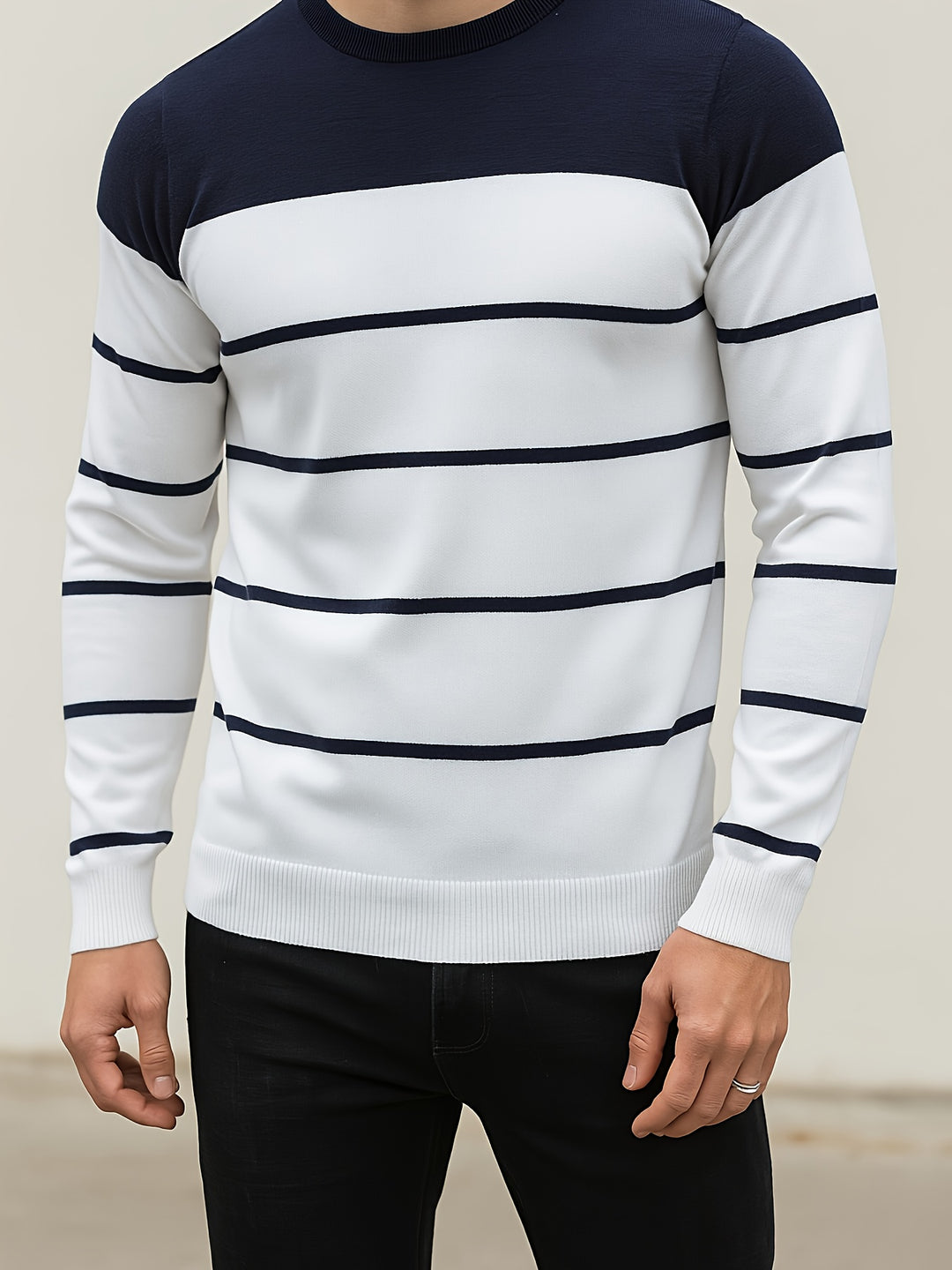 Hamish | Refined Striped Sweater