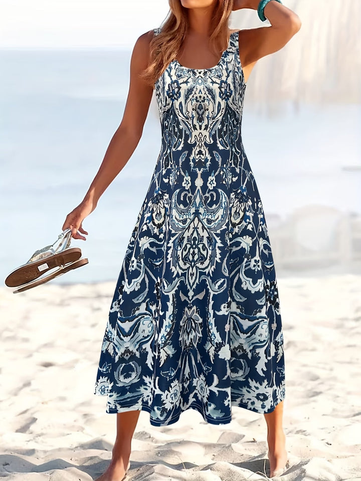 Shannon | Sleeveless Floral Summer Dress