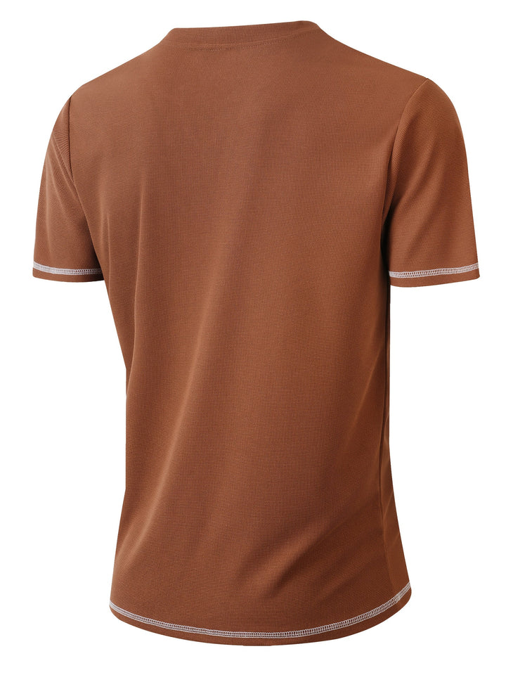Sawyer | Textured Short Sleeve Henley
