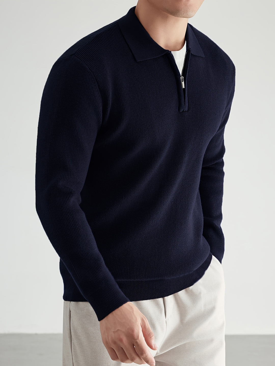 Theodore | Quarter-Zip Collared Sweater