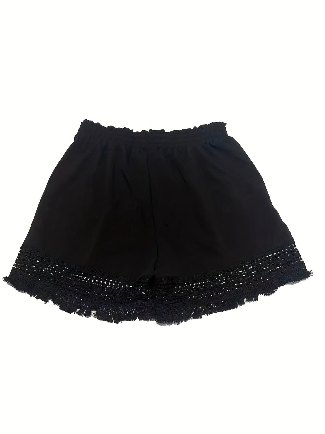 Lydia | Lace-Trim Relaxed Summer Shorts
