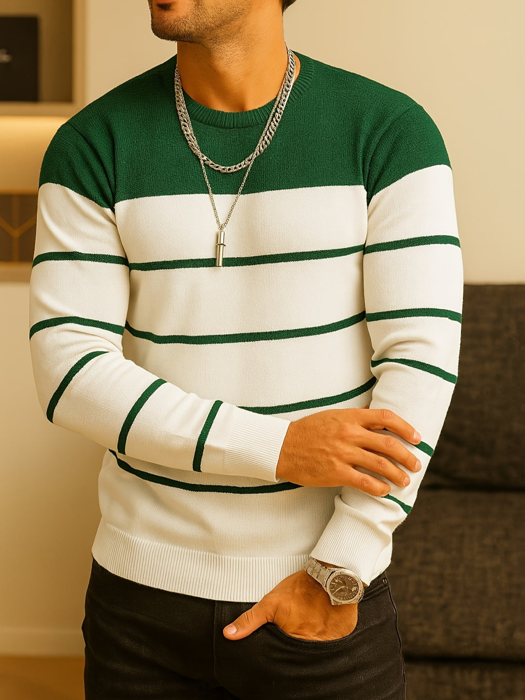 Hamish | Refined Striped Sweater