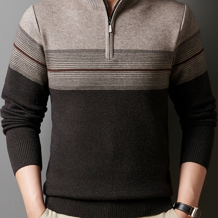 Gregory | Refined Half-Zip Sweater