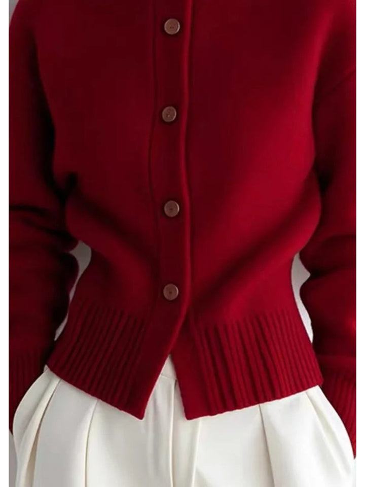 Juliana | Refined High-Neck Cardigan