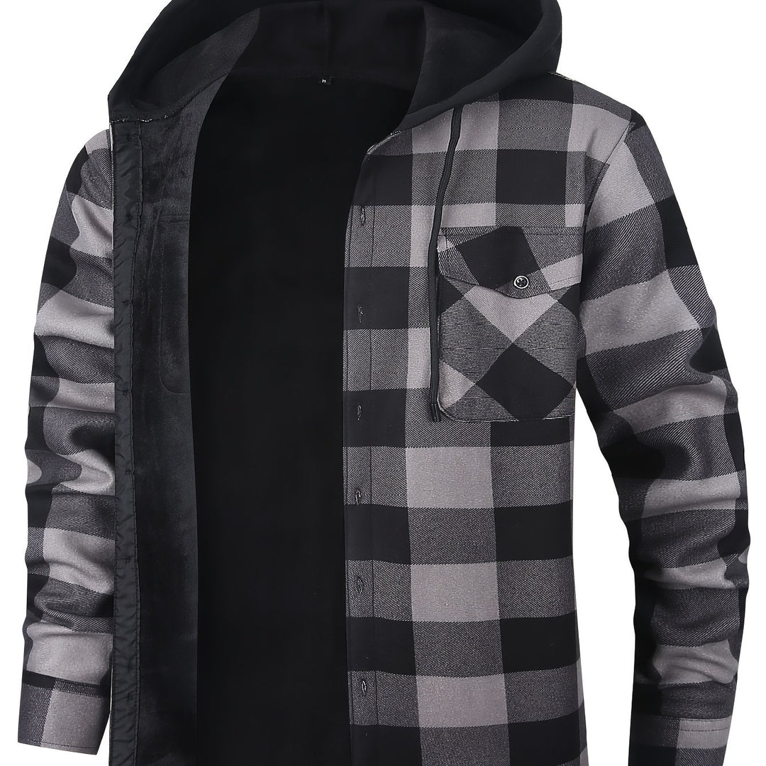 Dawson | Hooded Checked Shirt Jacket