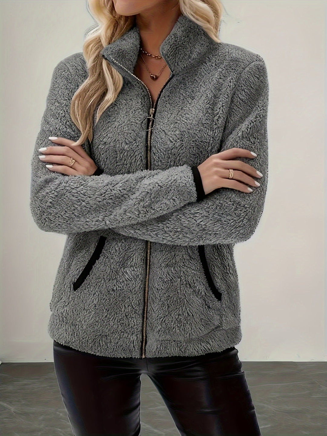 Marion | Cosy Plush Zip-Up Jacket