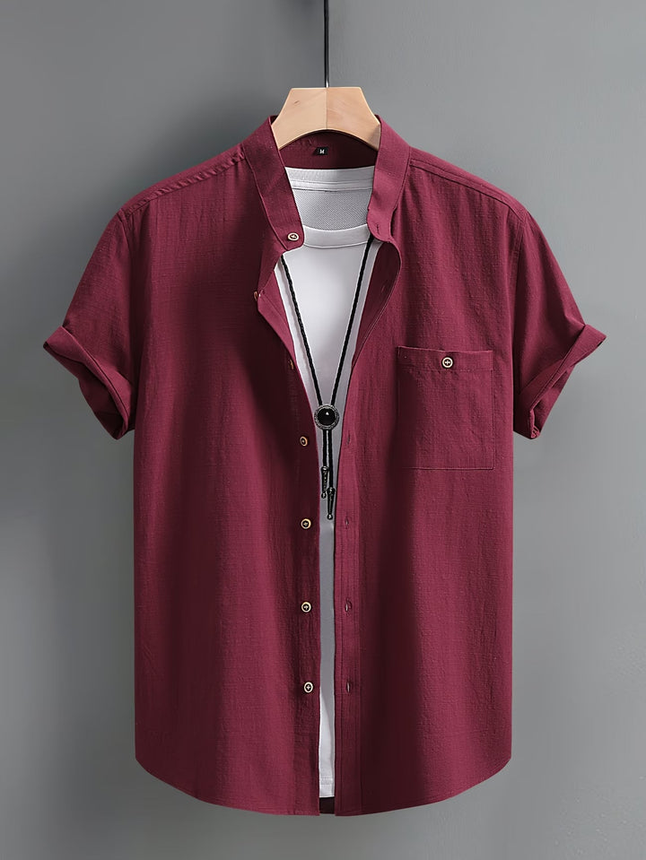 Stefan | Classic Button Short Sleeve Shirt