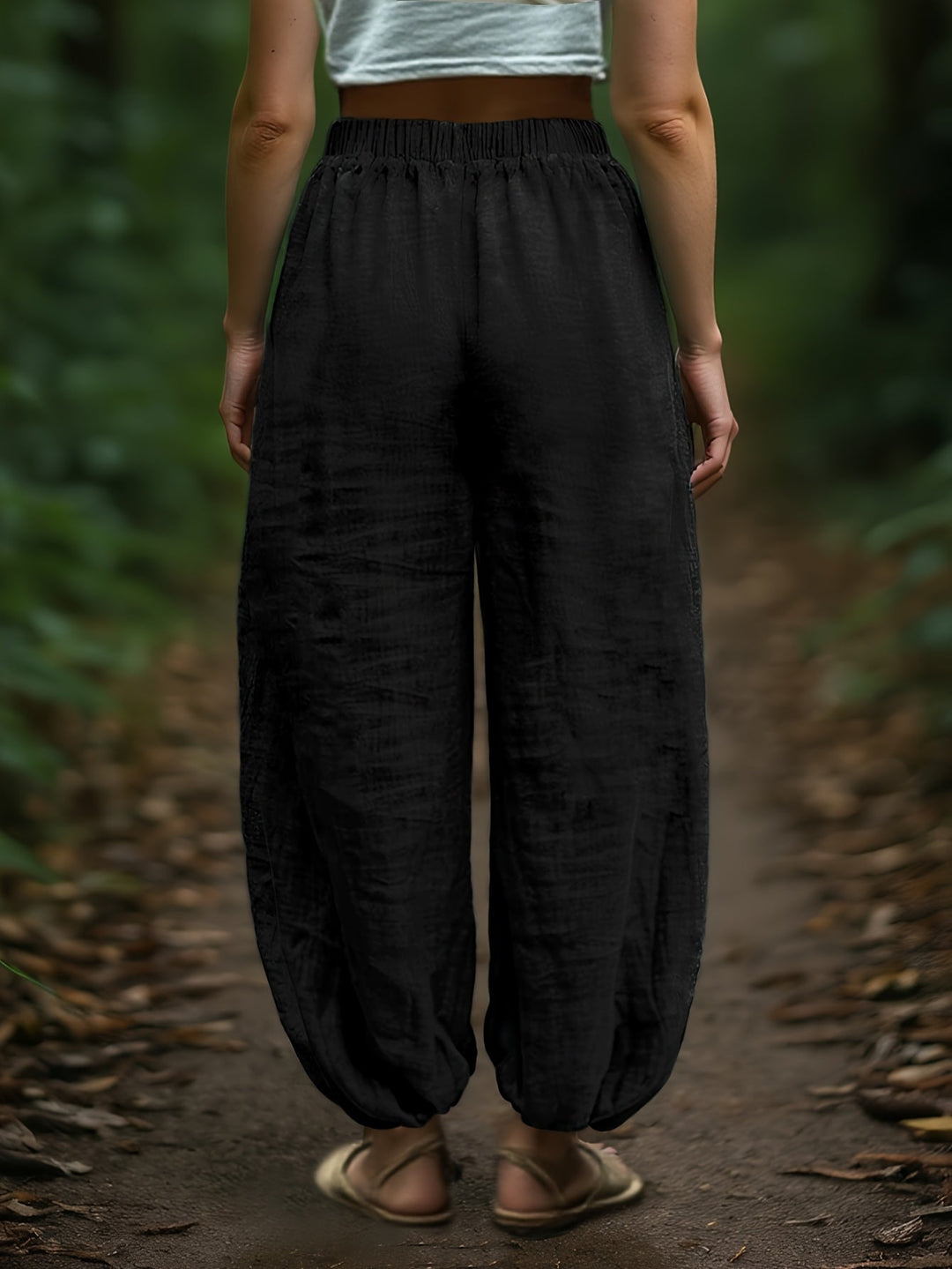Maya | Relaxed Drawstring Harem Trousers