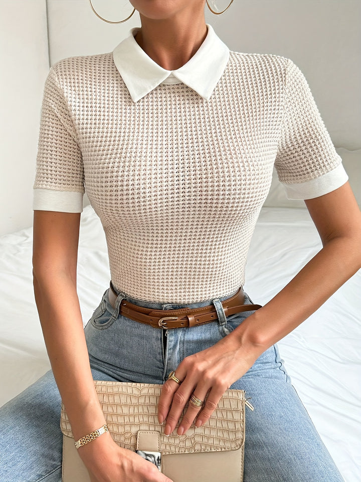 Rosalyn | Collared Slim-Fit Top