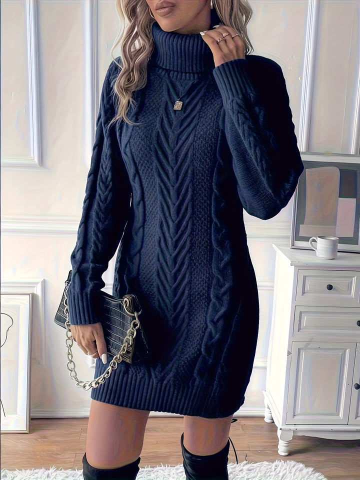 Della | Cable-Knit Sweater Dress