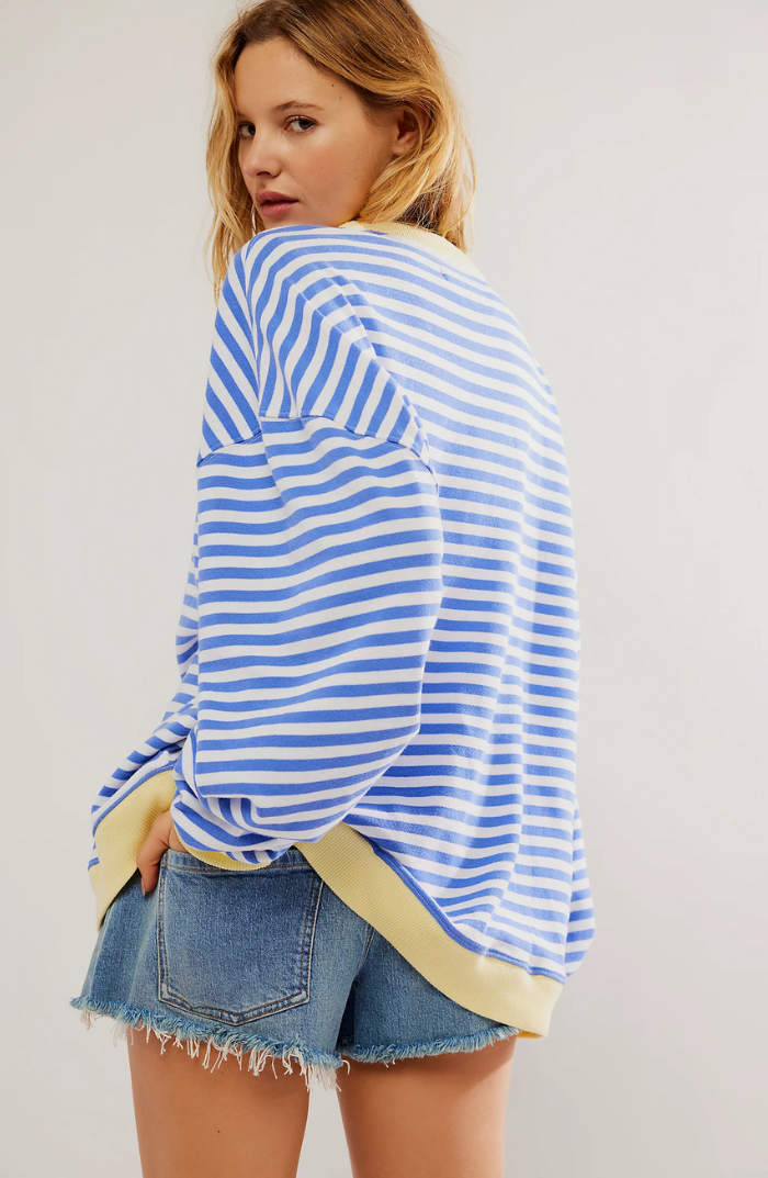 Susannah | Striped Round-Neck Sweater